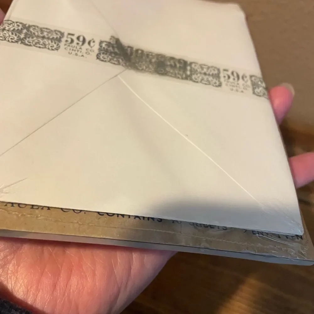Paula Co 1960’s Come Fly With Me Stationary  with Envelops Sealed